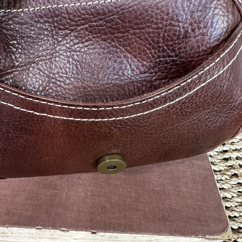 Frye Whipstitch Embellished Circular Flap Crossbody - Picture 12 of 15
